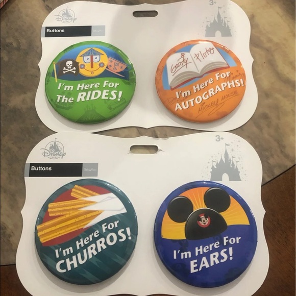 Disney Parks buttons (pin) Bundle - Picture 1 of 1